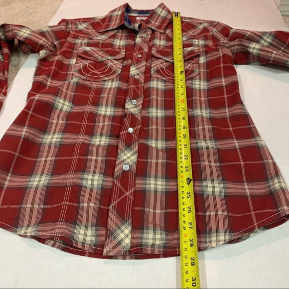 True religion western style plaid button down - Picture 5 of 11